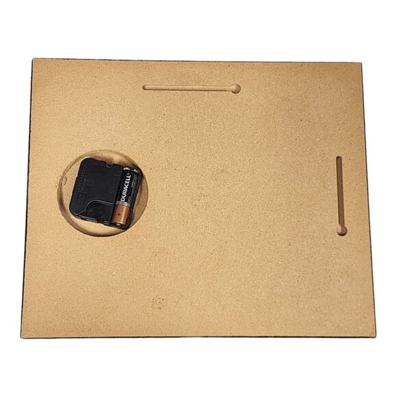 Vtg Betty Boop Cafe Themed Wall Clock Retro Coffee Shop Decor Black Lacquer Wood - Picture 2 of 11